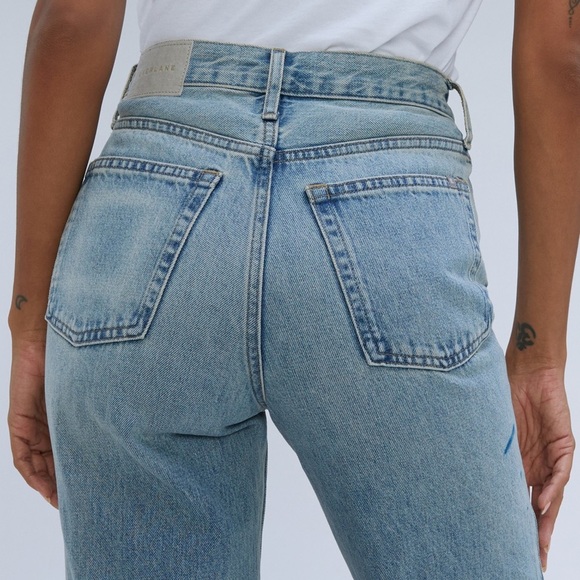 Everlane 90s way high jean factory paint splatter distressed 26 EUC - Picture 2 of 11